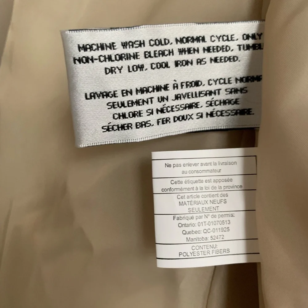 Via Spiga Women's Beige Long Sleeve Winter Jacket With Detachable Hood - Picture 8 of 13